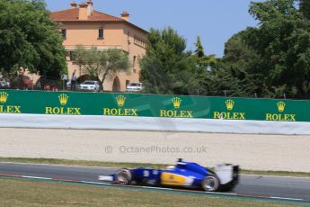 World © Octane Photographic Ltd. Sauber F1 Team C34-Ferrari – Marcus Ericsson. Saturday 9th May 2015, F1 Spanish GP Qualifying, Circuit de Barcelona-Catalunya, Spain. Digital Ref: 1257CB7D8324