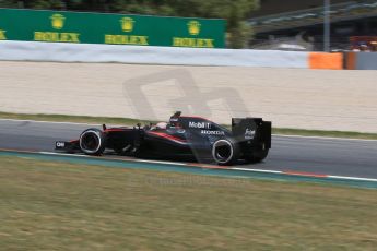 World © Octane Photographic Ltd. McLaren Honda MP4/30 - Jenson Button. Saturday 9th May 2015, F1 Spanish GP Qualifying, Circuit de Barcelona-Catalunya, Spain. Digital Ref: 1257CB7D8335