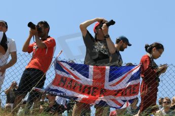 World © Octane Photographic Ltd. Fans. Saturday 9th May 2015, F1 Spanish GP Qualifying, Circuit de Barcelona-Catalunya, Spain. Digital Ref: 1257CB7D8340