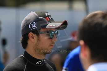 World © Octane Photographic Ltd. Sahara Force India VJM08 – Sergio Perez. Saturday 9th May 2015, F1 Spanish GP Qualifying, Circuit de Barcelona-Catalunya, Spain. Digital Ref: 1257CB7D8349