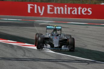 World © Octane Photographic Ltd. Mercedes AMG Petronas F1 W06 Hybrid – Nico Rosberg. Saturday 9th May 2015, F1 Spanish GP Qualifying, Circuit de Barcelona-Catalunya, Spain. Digital Ref: 1257LB1D8289