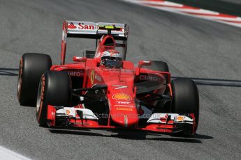 World © Octane Photographic Ltd. Scuderia Ferrari SF15-T– Kimi Raikkonen. Saturday 9th May 2015, F1 Spanish GP Qualifying, Circuit de Barcelona-Catalunya, Spain. Digital Ref: 1257LB1D8442