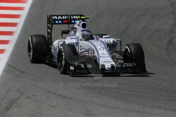 World © Octane Photographic Ltd. Williams Martini Racing FW37 – Valtteri Bottas. Saturday 9th May 2015, F1 Spanish GP Qualifying, Circuit de Barcelona-Catalunya, Spain. Digital Ref: 1257LB1D8501