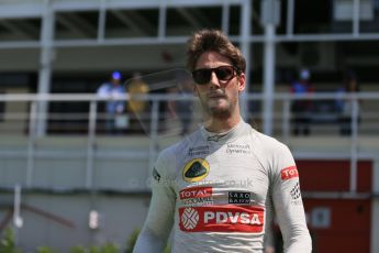 World © Octane Photographic Ltd. Lotus F1 Team E23 Hybrid – Romain Grosjean. Saturday 9th May 2015, F1 Spanish GP Qualifying, Circuit de Barcelona-Catalunya, Spain. Digital Ref: 1257LB1D8630
