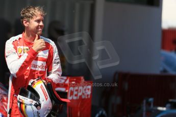 World © Octane Photographic Ltd. Scuderia Ferrari SF15-T– Sebastian Vettel. Saturday 9th May 2015, F1 Spanish GP Qualifying, Circuit de Barcelona-Catalunya, Spain. Digital Ref: 1257LB1D8770