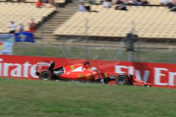 World © Octane Photographic Ltd. Scuderia Ferrari SF15-T– Sebastian Vettel. Saturday 9th May 2015, F1 Spanish GP Qualifying, Circuit de Barcelona-Catalunya, Spain. Digital Ref: 1257LW1L7972