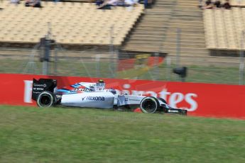 World © Octane Photographic Ltd. Williams Martini Racing FW37 – Valtteri Bottas. Saturday 9th May 2015, F1 Spanish GP Qualifying, Circuit de Barcelona-Catalunya, Spain. Digital Ref: 1257LW1L8032