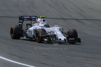 World © Octane Photographic Ltd. Williams Martini Racing FW37 – Valtteri Bottas. Sunday 10th May 2015, F1 Spanish GP Formula 1 Race, Circuit de Barcelona-Catalunya, Spain. Digital Ref: 1265CB0197