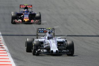 World © Octane Photographic Ltd. Williams Martini Racing FW37 – Valtteri Bottas. Sunday 10th May 2015, F1 Spanish GP Formula 1 Race, Circuit de Barcelona-Catalunya, Spain. Digital Ref: 1265CB0315