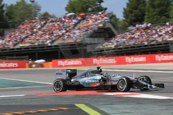 World © Octane Photographic Ltd. Mercedes AMG Petronas F1 W06 Hybrid – Nico Rosberg. Sunday 10th May 2015, F1 Spanish GP Formula 1 Race, Circuit de Barcelona-Catalunya, Spain. Digital Ref: 1265CB5D2016