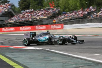 World © Octane Photographic Ltd. Mercedes AMG Petronas F1 W06 Hybrid – Nico Rosberg. Sunday 10th May 2015, F1 Spanish GP Formula 1 Race, Circuit de Barcelona-Catalunya, Spain. Digital Ref: 1265CB5D2017