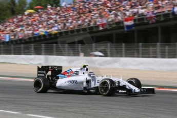 orld © Octane Photographic Ltd. Williams Martini Racing FW37 – Valtteri Bottas. Sunday 10th May 2015, F1 Spanish GP Formula 1 Race, Circuit de Barcelona-Catalunya, Spain. Digital Ref: 1265CB5D2032