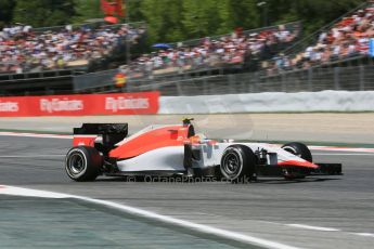 World © Octane Photographic Ltd. Manor Marussia F1 Team MR03 – Roberto Merhi. Sunday 10th May 2015, F1 Spanish GP Formula 1 Race, Circuit de Barcelona-Catalunya, Spain. Digital Ref: 1265CB5D2055