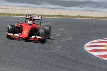 World © Octane Photographic Ltd. Scuderia Ferrari SF15-T– Sebastian Vettel. Sunday 10th May 2015, F1 Spanish GP Formula 1 Race, Circuit de Barcelona-Catalunya, Spain. Digital Ref: 1265LB1D0465