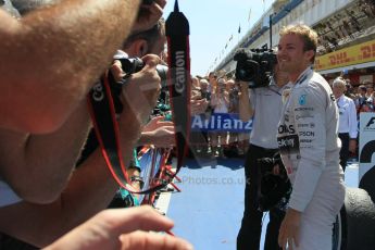 World © Octane Photographic Ltd. Mercedes AMG Petronas F1 W06 Hybrid – Nico Rosberg (1st). Sunday 10th May 2015, F1 Spanish GP Formula 1 Race parc ferme, Circuit de Barcelona-Catalunya, Spain. Digital Ref: 1266LW1L8773