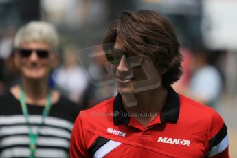 World © Octane Photographic Ltd. Manor Marussia F1 Team MR03 – Roberto Merhi. Sunday 10th May 2015, F1 Spanish GP Formula 1 Paddock, Circuit de Barcelona-Catalunya, Spain. Digital Ref: 1264LB1D0015