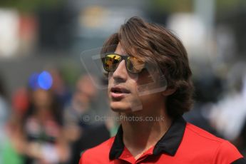 World © Octane Photographic Ltd. Manor Marussia F1 Team MR03 – Roberto Merhi. Sunday 10th May 2015, F1 Spanish GP Formula 1 Paddock, Circuit de Barcelona-Catalunya, Spain. Digital Ref: 1264LB1D0018