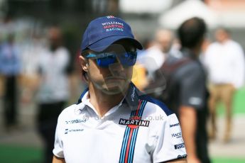 World © Octane Photographic Ltd. Williams Martini Racing FW37 – Felipe Massa. Sunday 10th May 2015, F1 Spanish GP Formula 1 Paddock, Circuit de Barcelona-Catalunya, Spain. Digital Ref: 1264LB1D0047