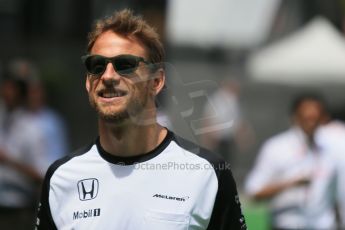 World © Octane Photographic Ltd. McLaren Honda MP4/30 - Jenson Button. Sunday 10th May 2015, F1 Spanish GP Formula 1 Paddock, Circuit de Barcelona-Catalunya, Spain. Digital Ref: 1264LB1D0054