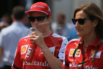 World © Octane Photographic Ltd. Scuderia Ferrari SF15-T– Kimi Raikkonen. Sunday 10th May 2015, F1 Spanish GP Formula 1 Paddock, Circuit de Barcelona-Catalunya, Spain. Digital Ref: 1264LB1D0083