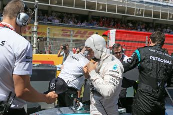 World © Octane Photographic Ltd. Mercedes AMG Petronas F1 W06 Hybrid – Lewis Hamilton. Sunday 10th May 2015, F1 Spanish GP Formula 1 Grid, Circuit de Barcelona-Catalunya, Spain. Digital Ref: 1264LB1D0225