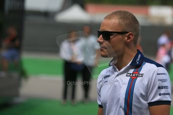 World © Octane Photographic Ltd. Williams Martini Racing FW37 – Valtteri Bottas. Sunday 10th May 2015, F1 Spanish GP Formula 1 Paddock, Circuit de Barcelona-Catalunya, Spain. Digital Ref: 1264LB1D9999