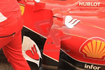 World © Octane Photographic Ltd. Scuderia Ferrari SF15-T– Kimi Raikkonen. Friday 8th May 2015, F1 Spanish GP Formula 1 pre-practice 1 pitlane, Circuit de Barcelona-Catalunya, Spain. Digital Ref: 1248CB1L5924