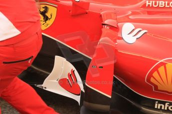 World © Octane Photographic Ltd. Scuderia Ferrari SF15-T– Kimi Raikkonen. Friday 8th May 2015, F1 Spanish GP Formula 1 pre-practice 1 pitlane, Circuit de Barcelona-Catalunya, Spain. Digital Ref: 1248CB1L5926