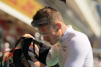 World © Octane Photographic Ltd. Friday 8th May 2015. Status Grand Prix – Richie Stanaway. GP2 Practice – Circuit de Barcelona–Catalunya. Spain. Digital Ref. : 1250CB1L6475