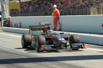 World © Octane Photographic Ltd. Friday 8th May 2015. Rapax – Sergey Sirotkin. GP2 Practice – Circuit de Barcelona–Catalunya. Spain. Digital Ref. : 1250CB1L6628