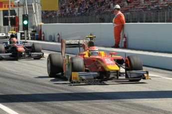 World © Octane Photographic Ltd. Friday 8th May 2015. Racing Engineering – Alexander Rossi. GP2 Practice – Circuit de Barcelona–Catalunya. Spain. Digital Ref. : 1250CB1L6631