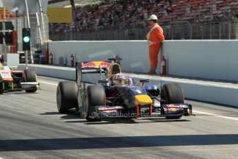 World © Octane Photographic Ltd. Friday 8th May 2015. DAMS – Pierre Gasly. GP2 Practice – Circuit de Barcelona–Catalunya. Spain. Digital Ref. : 1250CB1L6638