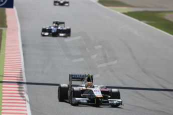 World © Octane Photographic Ltd. Friday 8th May 2015. Campos Racing – Rio Haryanto. GP2 Qualifying – Circuit de Barcelona–Catalunya. Spain. Digital Ref. : 1252CB5D1283