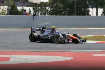 World © Octane Photographic Ltd. Friday 8th May 2015. Trident – Rene Binder. GP2 Qualifying – Circuit de Barcelona–Catalunya. Spain. Digital Ref. : 1252CB5D1492