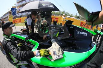 World © Octane Photographic Ltd. Saturday 9th May 2015. Status Grand Prix – Marlon Stockinger. GP2 Race 1 – Circuit de Barcelona–Catalunya. Spain. Digital Ref: