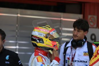 World © Octane Photographic Ltd. Saturday 9th May 2015. Campos Racing – Rio Haryanto. GP2 Race 1 – Circuit de Barcelona–Catalunya. Spain. Digital Ref: