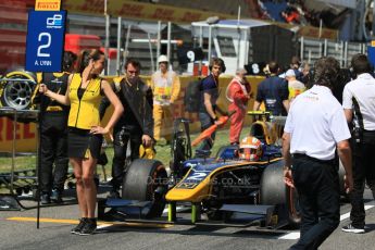 World © Octane Photographic Ltd. Saturday 9th May 2015. DAMS – Alex Lynn. GP2 Race 1 – Circuit de Barcelona–Catalunya. Spain. Digital Ref: