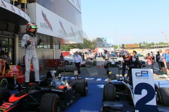 World © Octane Photographic Ltd. Saturday 9th May 2015. ART Grand Prix – Stoffel Vandoorne (1st). GP2 Race 1 – Circuit de Barcelona–Catalunya. Spain. Digital Ref: