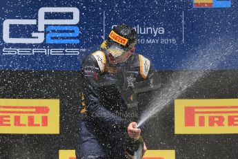 World © Octane Photographic Ltd. Sunday 10th May 2015. DAMS – Alex Lynn (1st). GP2 Race 2 – Circuit de Barcelona–Catalunya. Spain. Digital Ref: 1263CB7D9932