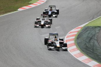 World © Octane Photographic Ltd. Sunday 10th May 2015. Campos Racing – Rio Haryanto and Arthur Pic. GP2 Race 2 – Circuit de Barcelona–Catalunya. Spain. Digital Ref: