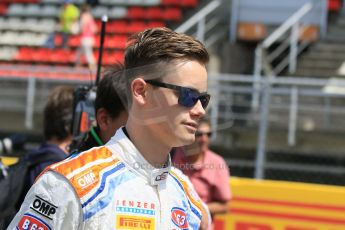 World © Octane Photographic Ltd. Thursday 7th May 2015. Jenzer Motorsport – Pal Varhaug. GP3 paddock – Circuit de Barcelona–Catalunya. Spain. Digital Ref. : 1247CB7D1752