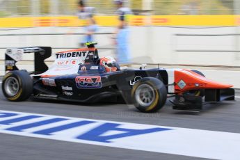 World © Octane Photographic Ltd. Friday 8th May 2015. Trident – Luca Ghiotto. GP3 Practice – Circuit de Barcelona–Catalunya. Spain. Digital Ref. : 1253CB1L6960