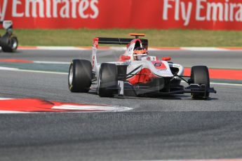 World © Octane Photographic Ltd. Saturday 9th May 2015. ART Grand Prix – Esteban Ocon. GP3 Qualifying – Circuit de Barcelona–Catalunya. Spain. Digital Ref: 1255CB7D6947