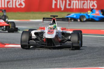 World © Octane Photographic Ltd. Saturday 9th May 2015. ART Grand Prix – Alfonso Celis Jr. GP3 Qualifying – Circuit de Barcelona–Catalunya. Spain. Digital Ref: 1255CB7D6950