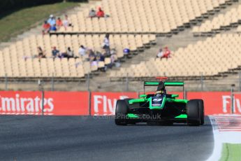 World © Octane Photographic Ltd. Saturday 9th May 2015. Status Grand Prix – Sandy Stuvik. GP3 Qualifying – Circuit de Barcelona–Catalunya. Spain. Digital Ref: 1255CB7D7323