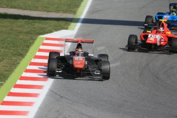 World © Octane Photographic Ltd. Saturday 9th May 2015. Trident – Oscar Tunjo. GP3 Qualifying – Circuit de Barcelona–Catalunya. Spain. Digital Ref: 1255LB1D7584