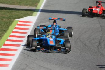 World © Octane Photographic Ltd. Saturday 9th May 2015. Jenzer Motorsport – Pal Varhaug and Ralph Boschung. GP3 Qualifying – Circuit de Barcelona–Catalunya. Spain. Digital Ref: 1255LB1D7591