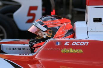 World © Octane Photographic Ltd. Saturday 9th May 2015. ART Grand Prix – Esteban Ocon. GP3 Race 1 – Circuit de Barcelona–Catalunya. Spain. Digital Ref: