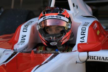 World © Octane Photographic Ltd. Saturday 9th May 2015. ART Grand Prix – Esteban Ocon. GP3 Race 1 – Circuit de Barcelona–Catalunya. Spain. Digital Ref: