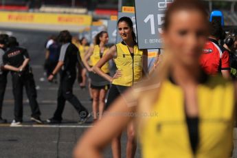 World © Octane Photographic Ltd. Saturday 9th May 2015. GP3 Grid Girls. GP3 Race 1 – Circuit de Barcelona–Catalunya. Spain. Digital Ref: